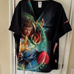Marvel Black and Multicolor Doctor Strange Men's Tee